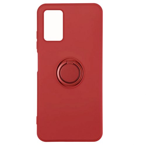 Husa protectie Xiaomi Redmi 10, Finger Ring, rosie