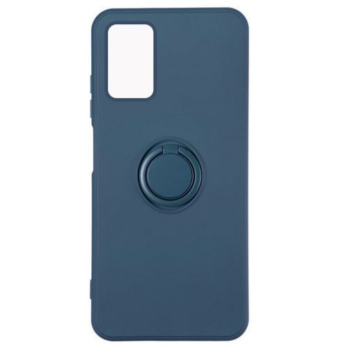 Husa protectie Xiaomi Redmi 10, Finger Ring, albastra