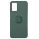 Husa protectie Xiaomi Redmi 10, Finger Ring, verde