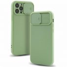 Husa Xiaomi Redmi 9A, Slide TPU, silicon moale, flexibil, verde olive