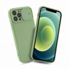 Husa Xiaomi Redmi 9A, Slide TPU, silicon moale, flexibil, verde olive