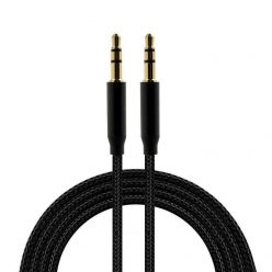   Cablu audio auxiliar / AUX / jack 3.5 mm Reverse, 1 metru, negru
