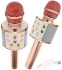 Microfon Karaoke WS858, rose gold