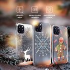 Husa de protectie de Craciun pentru Samsung Galaxy A41, Snowflake, transparenta