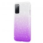 Husa Luxury Glitter Gradient pentru Samsung Galaxy A72, argintiu cu mov