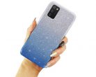 Husa Luxury Glitter Gradient pentru Samsung Galaxy A72, albastru cu argintiu