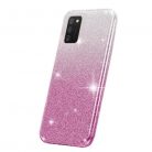 Husa Luxury Glitter Gradient pentru Samsung Galaxy A72, roz cu argintiu