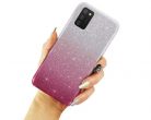 Husa Luxury Glitter Gradient pentru Samsung Galaxy A72, roz cu argintiu