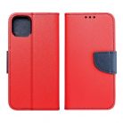 Husa protectie Xiaomi Redmi 10, Fancy Case, tip carte, inchidere magnetica, rosu/albastru