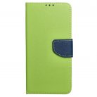 Husa protectie Samsung Galaxy A33 5G, Fancy Case, tip carte, inchidere magnetica, verde lime/albastru