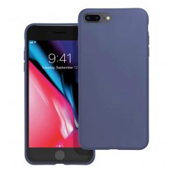   Husa Apple iPhone 7 Plus / 8 Plus, Matt TPU, silicon moale, albastru inchis inchis