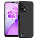 Husa protectie Realme 8i, Matt TPU, protectie camera, silicon moale, neagra