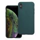 Husa Apple iPhone X/XS, Matt TPU, silicon moale, verde inchis