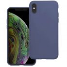 Husa Apple iPhone XS Max, Matt TPU, silicon moale, albastru inchis