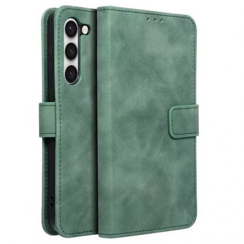 Husa Samsung Galaxy S23+ (S23 Plus), Tender Book, inchidere cu clapa magnetica, verde