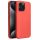 Husa Apple iPhone 15 Pro Max, Luxury Silicone, catifea in interior, rosu piersica