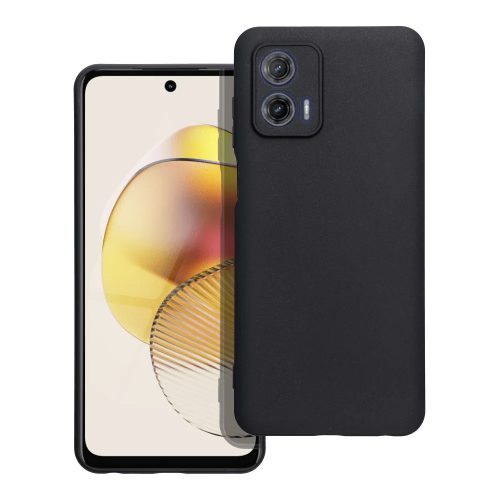 Husa protectie Motorola Moto G73, Matt TPU, protectie camere, silicon moale, negru