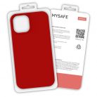 Husa protectie MySafe Silic pentru Apple iPhone 11 Pro, catifea in interior, rosu