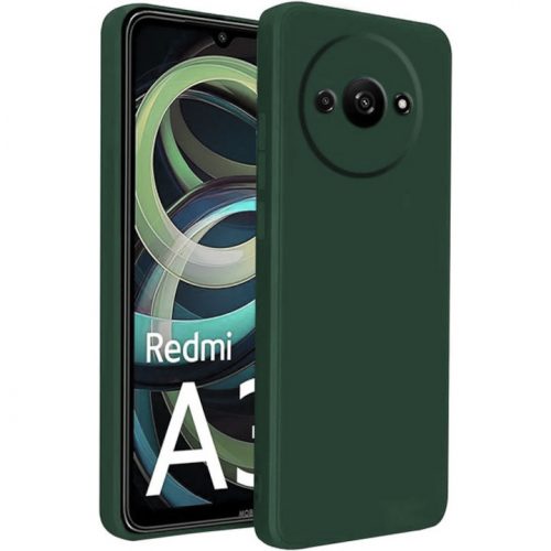 Husa Xiaomi Redmi A3 4G, Matt TPU, silicon moale, verde