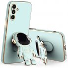 Husa Motorola Moto E22/E22i, Astronaut Case, protectie camera, functie stand expunere, albastru mint