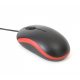 Mouse optic Omega OM-07V, 1000 DPI, cablu USB 108 cm, negru cu rosu