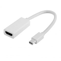   Cablu adaptor mini DisplayPort (DP) - HDMI Active, rezolutie Full HD, alb