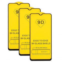   Set 3 bucati - folie sticla Samsung Galaxy A33 5G, Full Glue 9D, margini negre