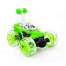 Jucarie masina cu telecomanda Stunt Car Tumble King, acrobatii, muzica si lumini, verde