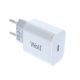 Incarcator casa Well, 1 x USB-C PD 20W, incarcare rapida, bulk, alb