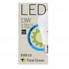 Bec LED Total Green, lumina rece, 13W (100W), 1300 lm, 5000 K