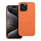 Husa Apple iPhone 16 Pro, Luxury Silicone, catifea in interior, portocalie