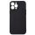 Husa Apple iPhone 15 Pro , Luxury Silicone, catifea in interior, protectie camere, neagra