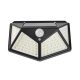 Lampa de exterior cu incarcare solara BK-100, senzor de miscare, unghi de 270 de grade, neagra