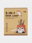 Lampa LED cu functie suport creioane si telefon/tableta, picior flexibil, acumulator intern, cablu USB, Blue Rabbit