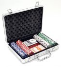 Set Poker Profesional 200 jetoane Poker Chips în servietă din aluminiu