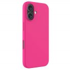 Husa Apple iPhone 16, Luxury Silicone, catifea in interior, roz ciclam