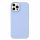 Husa Apple iPhone 13 Mini, Luxury Silicone, catifea in interior, baby blue