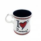 Cana ceramica Romania - I love Romania