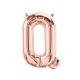 Balon din folie metalizata, 35 cm, rose gold, litera Q