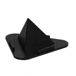 Suport birou pentru telefon, in forma de piramida, negru