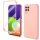 Husa Samsung Galaxy A22 5G, Luxury 360° (fata + spate), catifea in interior, protectie camere, roz pal