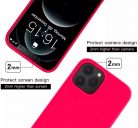 Husa Samsung Galaxy A12 Luxury Silicone, catifea in interior, roz fucsia