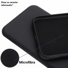 Husa Apple iPhone 14 Pro, Luxury Silicone, catifea in interior, protectie camere, negru