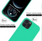 Husa Apple iPhone 7 / iPhone 8 / iPhone SE2, Luxury Silicone, catifea in interior, protectie camere, turcoaz