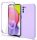 Husa Samsung Galaxy A02s/A03s, Luxury 360° (fata + spate), catifea in interior, protectie camere, mov