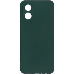   Husa protectie Oppo A18, Luxury Silicone, catifea in interior, protectie camere, verde inchis