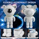 Astronaut cu proiector luna si stele, lampa de veghe copii, boxa bluetooth, telecomanda, alimentare Type-C