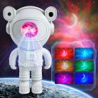 Astronaut cu proiector luna si stele, lampa de veghe copii, boxa bluetooth, telecomanda, alimentare Type-C