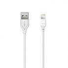 Cablu de date si incarcare Lightning (iPhone) XO NB103, 1 metru, 2.1A, alb