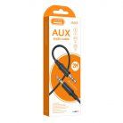 Cablu audio auxiliar / AUX / jack 3.5 mm JOKADE JA005, 2 metri, negru